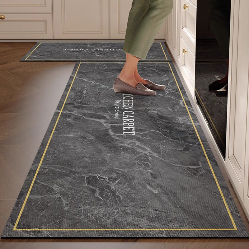 Kitchen floor mat non-slip oil-proof  new diatom mud wipeable no-wash special mat water-absorbent no-wash floor mat