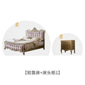 1.8*2m solid wood single bed+bedside table*1