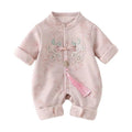 Winter newborn hundred days feng man baby winter clothes baby heattech one-piece clothes one year old dress rompers
