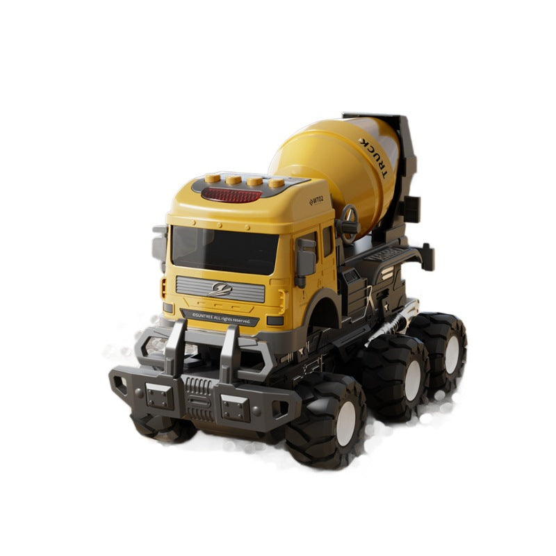 Kids' off-road transport trailer dump truck construction vehicle simulation inertia alloy container truck toy dump truck