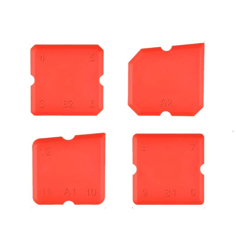 Squeegee tool, special scraper for beautiful seams, glass glue, edge scraper, scraper, seam clearing, trimming, and corner trimming