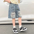 Girls' summer pants & shorts: lightweight denim shorts, wide-leg capris, mid-length shorts for girls, american graffiti style