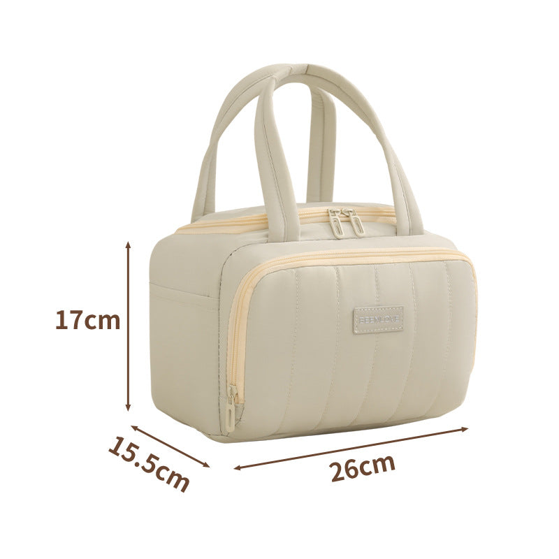 Beilian Cross-border Lunch Box Bag High Value Portable Large Capacity Bento Bag Picnic Commuter Insulation Fashion Lunch Bag