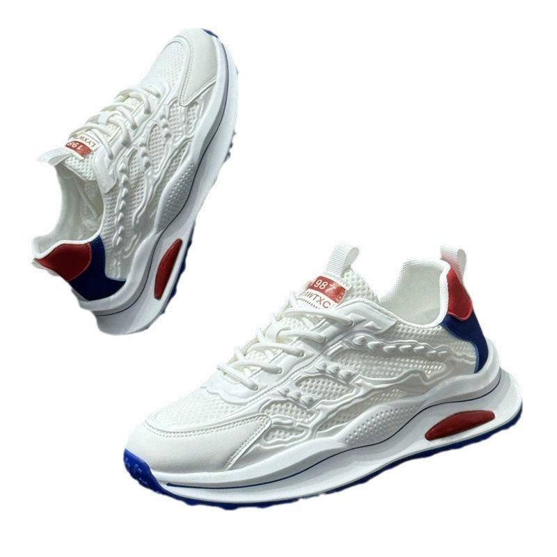Men's 2025 winter low-top chunky sole athletic casual shoes - fashionable, trendy, versatile, breathable men's dad shoes