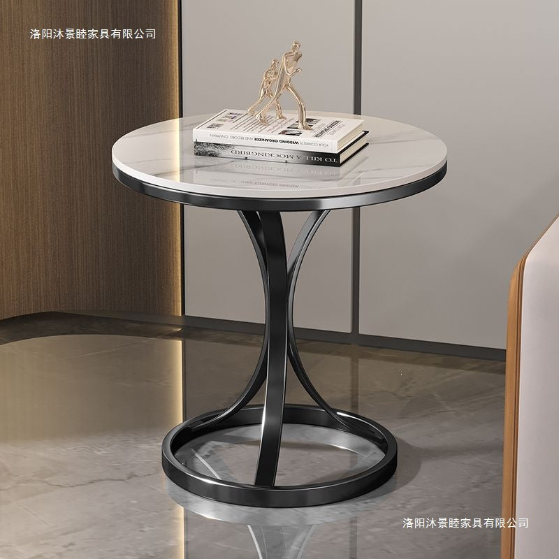Accessible luxury sofa side table small coffee table slate small table living room bedside table popularcasual balcony tea small round table