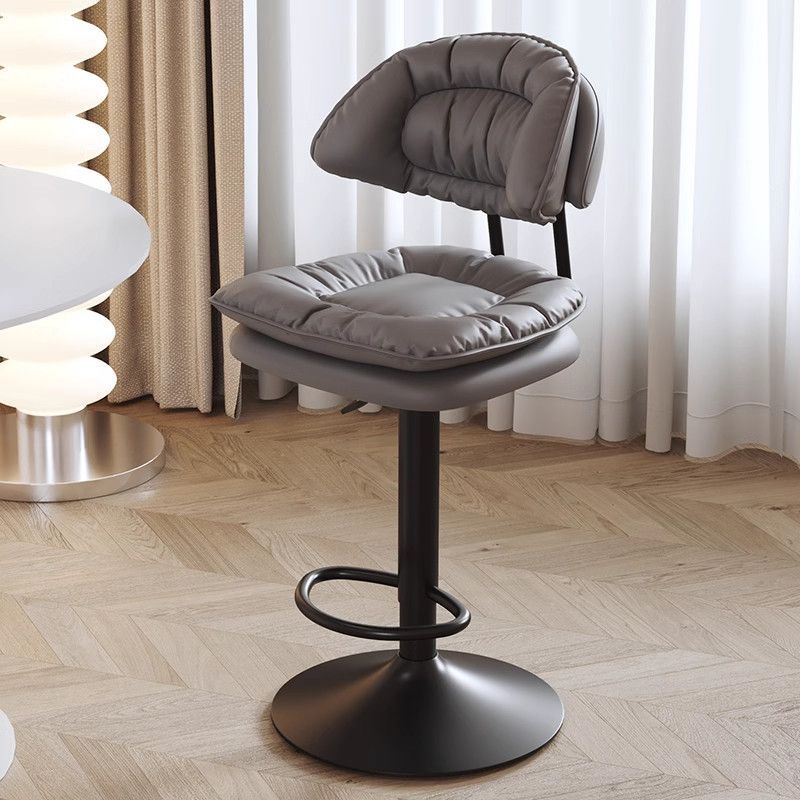Bar stool, bar chair, front desk cashier swivel chair, adjustable height high stool, home beauty salon barber backrest swivel chair