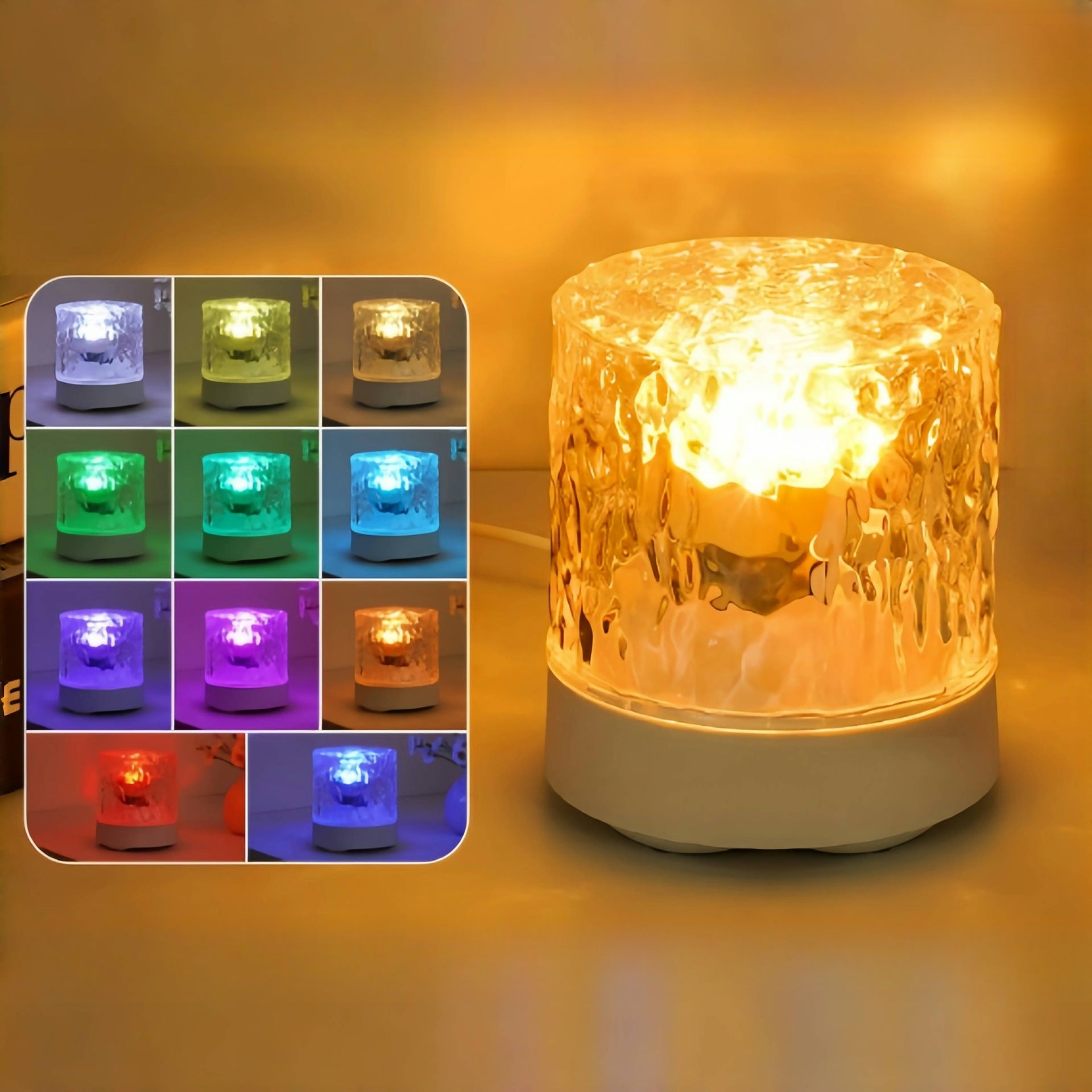 Water ripple night light starry sky top ambient light bedroom indoor Internet celebrity night light bedside light premium ambient light