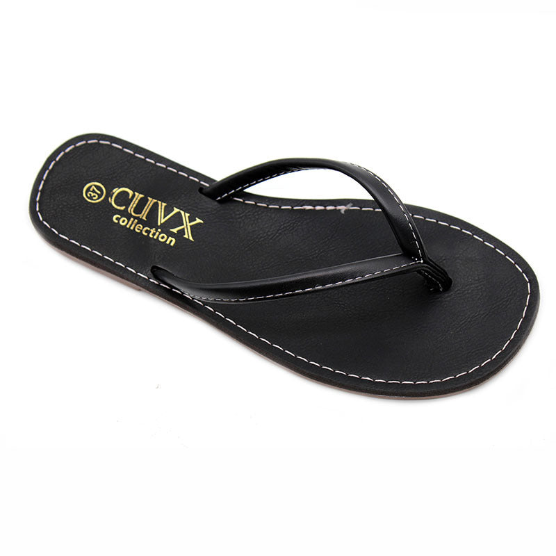 Foreign trade wholesale flat-bottomed flip-flops women's fashion toe cool slippers versatile non-slip craft shoes slippers