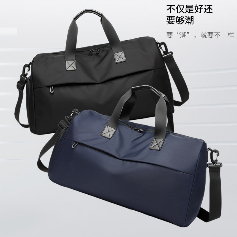 Cross-border new fashion fitness bag large-capacity travel bag independent shoe compartment water-proof shoulder messenger bag handbag