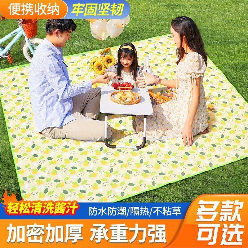 Outdoor picnic mat waterproof and moisture-proof thickened mat tent floor mat portable storage picnic camping cloth lawn mat wholesale