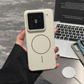 Suitable for xiaomi 17pro thin ring magnetic phone case frosted skin feel redmi k90 anti-fall soft pc protective cover new