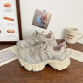 Dad shoes 2026 women's new summer mesh breathable heightened thick solewhite shoes easiest for matchfashion sports casual shoes