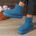 Exportplus sizenew arrival snow boots fleece-linedthickenedheattechthick sole fur all-in-one northeast cotton shoes suede snow boots