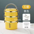 [yellow gray-3 layers] + tableware