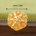 Middle eastern fashion women's ring adjustable size wedding party prom accessories large hollow thick flower ring
