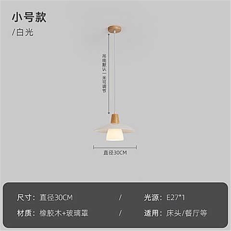 Japanese style restaurant chandelier casual modern dining table bar lamp log style bedroom study lamp scandinavian flying saucer small