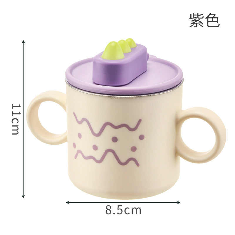 Kids' sippy cup with spout, graduated baby milk cup, drinking cup, home use baby straw cup, maternity and baby supplies