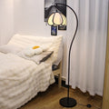 Vintage living room sofa side table lamp, high-end french-inspired mid-century bedroom bedside ambient light, boutique hotel retro fishing light