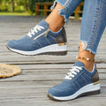 autumn new arrival: plus-size wedge heel casual sneakers, sizes 37-44. wholesale available. dropshipping to  and