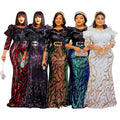 supply of african export women's clothing sequinembroider long skirt silm mermaid dress evening dress performance costume