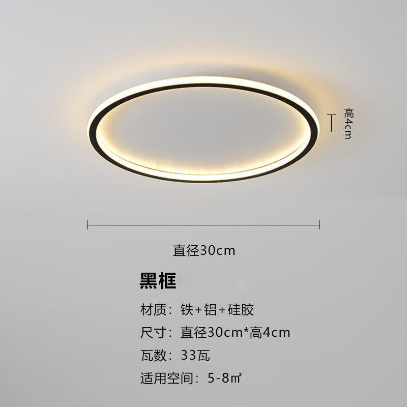 Full Spectrum Nordic Master Bedroom Light Simple Modern LED Ceiling Light Room New Minimalist Ultra-thin Internet celebrity Lighting