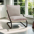 Influencer-approved single sofa chair - lazy balcony lounge chair - minimalist single seater - wabi-sabi style furniture - cotton living room