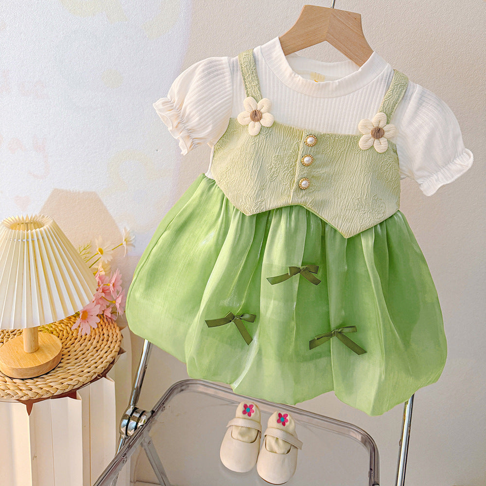 Girls' spring/autumn dress -  new collection: stylish children's skirt, autumn outfit, little girl's princess dress, tulle tutu skirt