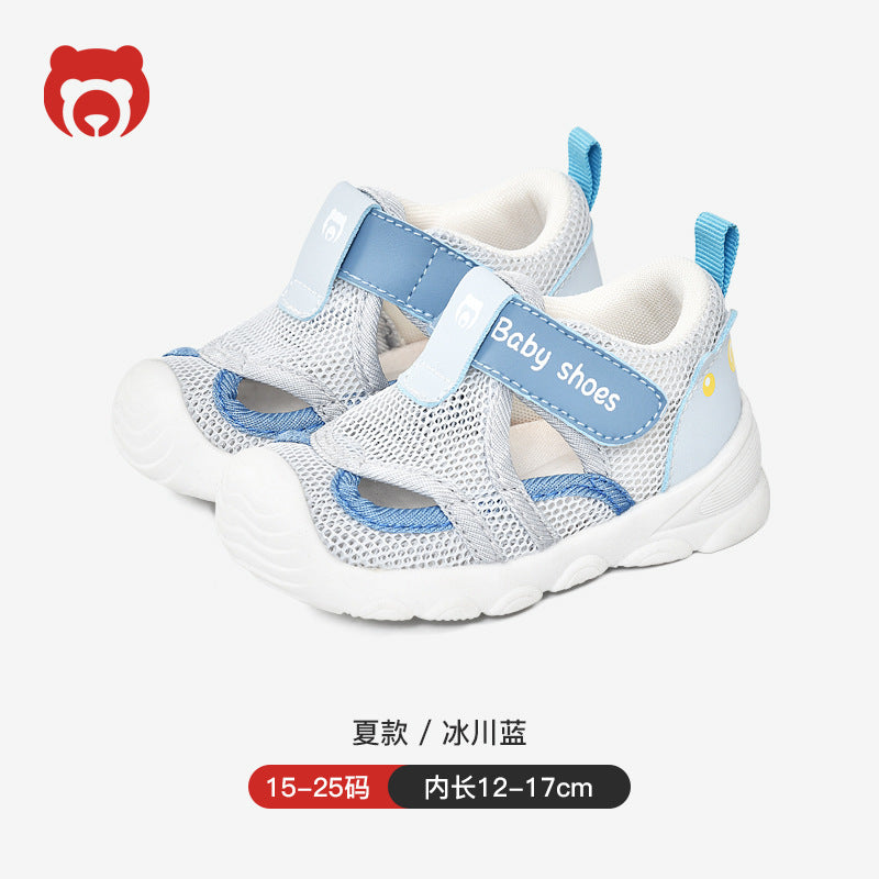 Toddler shoes for boys, summer sandals, infant soft-soled functional cartoon shoes, baby shoes for ages 1-3, children's shoes