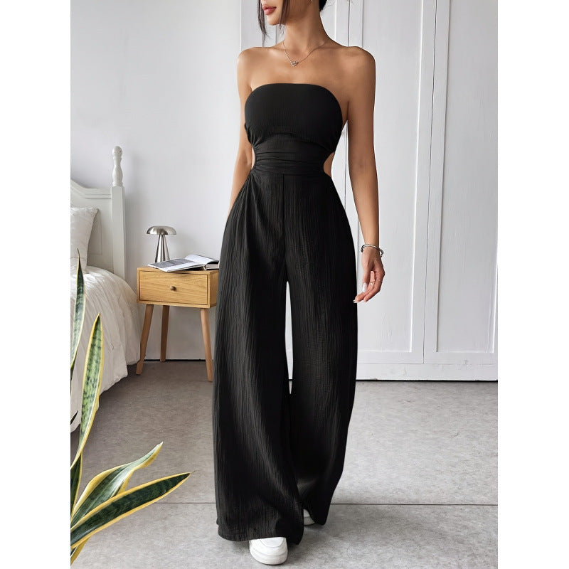 code new arrival  original women's tube top backless jumpsuit