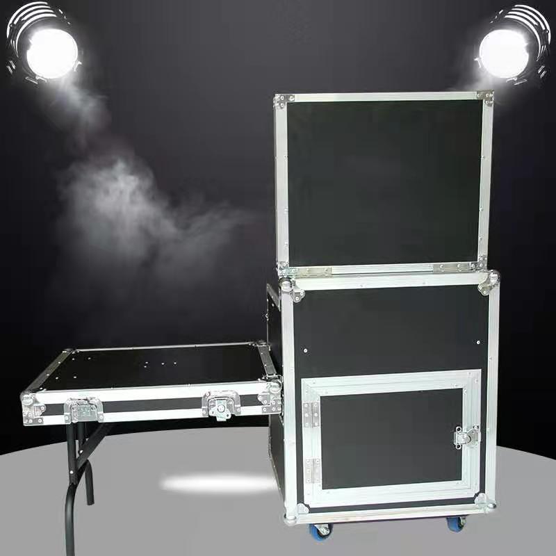 Performance equipment box LED air box Power amplifier Mixer Single layer shockproof cabinet Aluminum alloy hemming 16U 12U