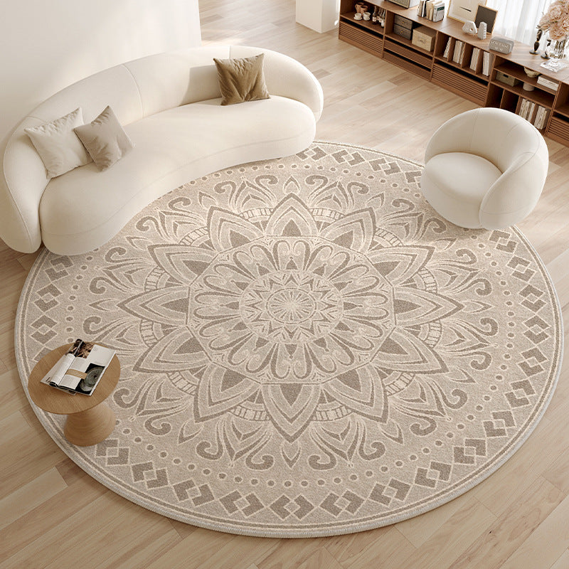 Accessible luxury round carpet living room sofa classy bedroom bedside cloakroom computer chair swivel chair study table floor mat