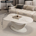 Modern minimalist rock slab coffee table - perfect for small spaces, living rooms, and home use. new irregular cloud-shaped design