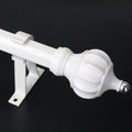 Thickened aluminum alloy curtain rod roman rod rose gold ivory white gold single rod double rod curtain rod factory direct sales