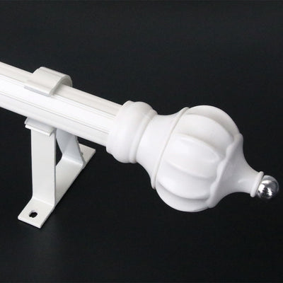 Thickened aluminum alloy curtain rod roman rod rose gold ivory white gold single rod double rod curtain rod factory direct sales