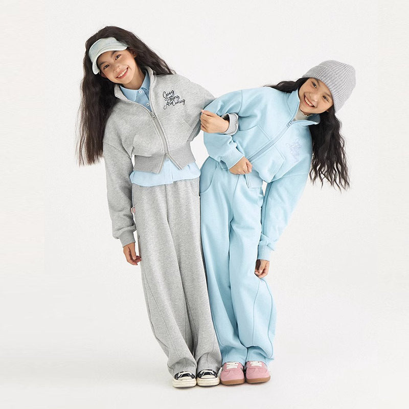 Girls' fall outfit set: stylish and trendy two-piece activewear for girls (sizes for older kids,  collection)