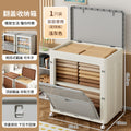 Wheeled storage box Organizing box Large capacity clothing storage Large household flip folding seasonal clothes storage box