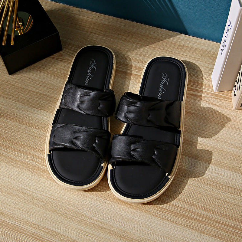 【dropshipping】women's summer sandals & slippers - korean style, trendy & versatile, flat, non-slip, lightweight beach shoes