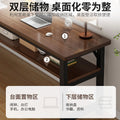 Home desk desktop computer table bedroom solid wood bench desk office desk student writing desk simple square table