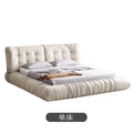 Cloud bed casual modern technology cloth wabi-sabi style accessible luxury bed master bedroom cream style designer fabric bed