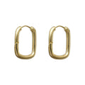 European and american cross-border u-shaped fashion light luxury copper ear cuff, minimalist chic elegant women's simple high-end square earrings