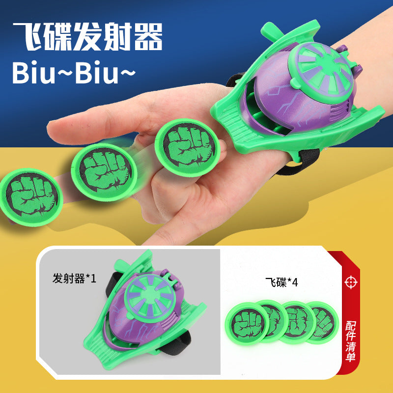 cosplay toy hero spider flying saucer launcher superhero wrist launcher flying disc catapult
