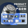 Self-service bald multifunctional hairdressing and shaving machine, full body washable, fast charging digital display cross-border high-power shaver
