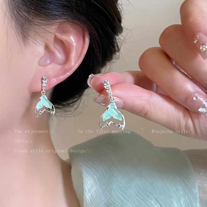 Ins style pearl earrings for women 925 silver needle niche design butterfly earrings accessible luxury high-end earrings earrings earrings