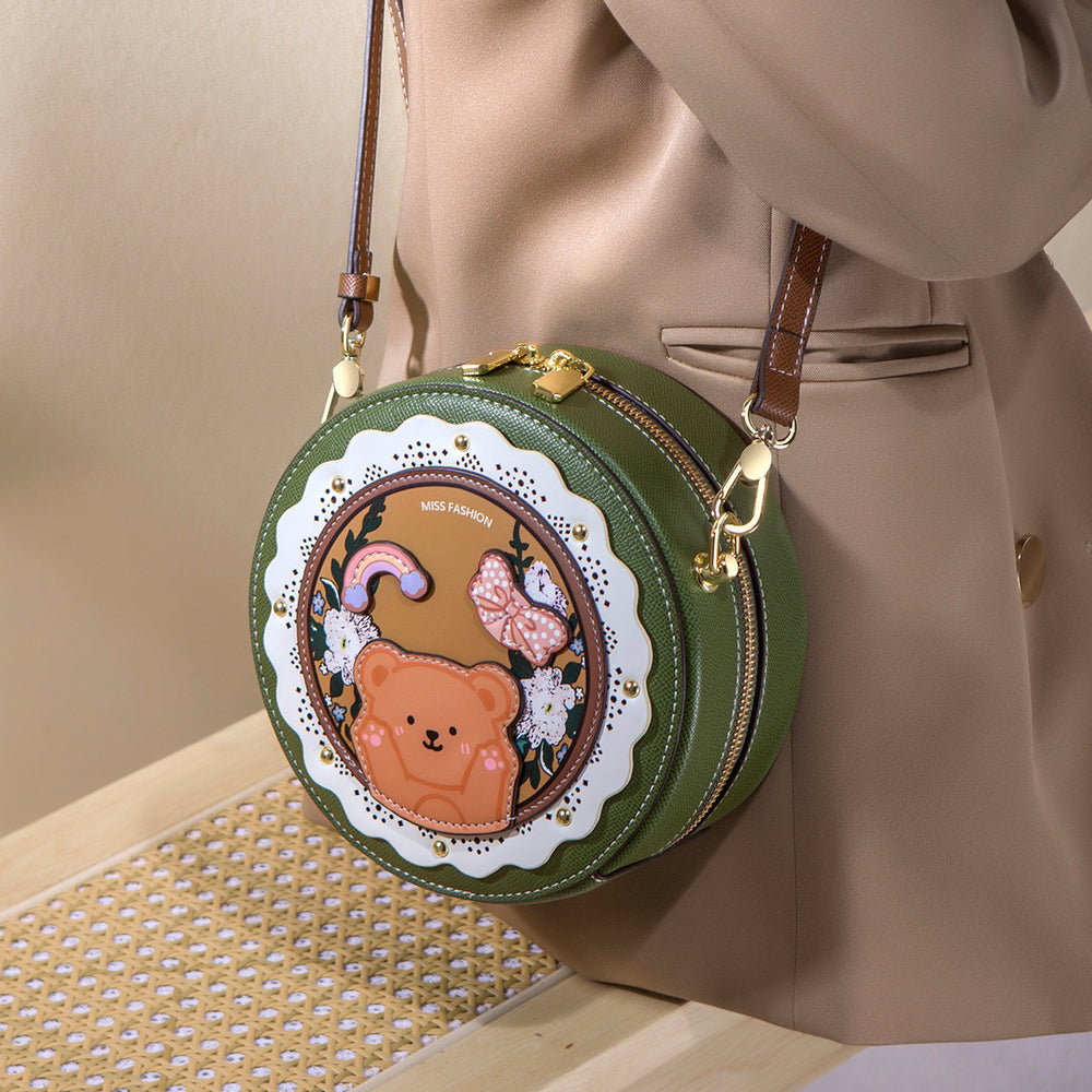 520 valentine's day birthday gift: premium women's crossbody bag - 2025 new exquisite & cute mini round bag