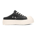 Canvas men's shoes summer breathable easiest for matchcasual big toe sneakers lazy one-leg sports heelless toe half drag