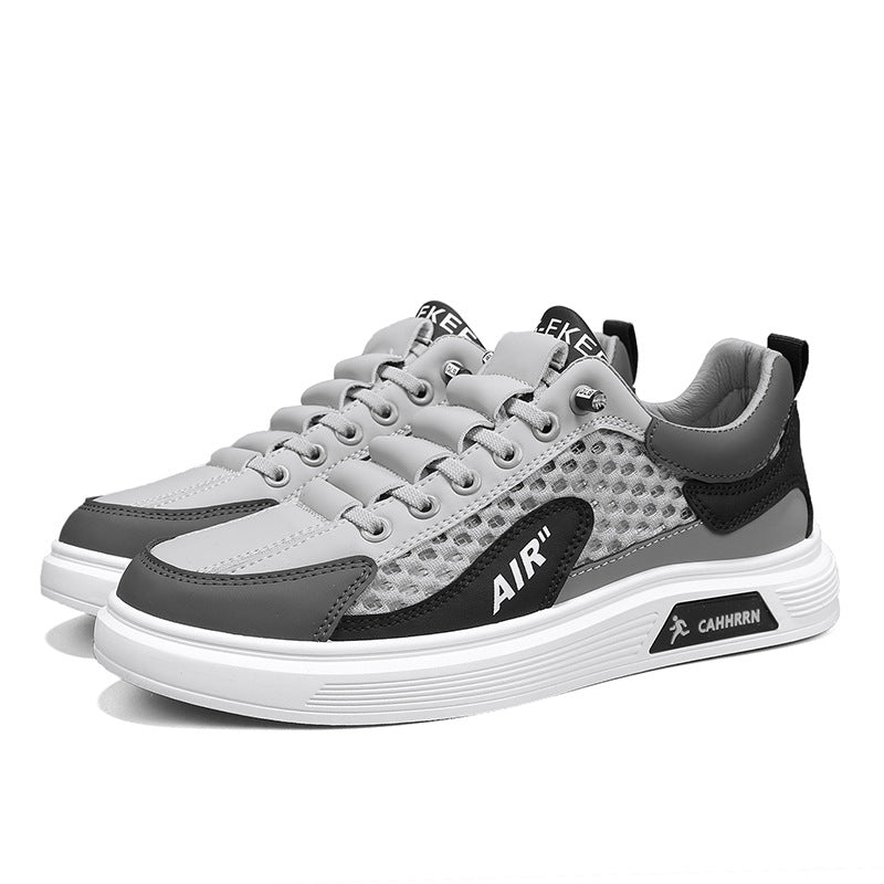 2026 new men's shoes: versatile summer breathable lightweight hollow-out mesh athletic casual shoes, fashionable trendy sneakers