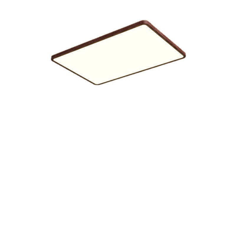 Living room ceiling light French retro walnut color ultra-thin seamless minimalist bedroom lighting whole house package 1