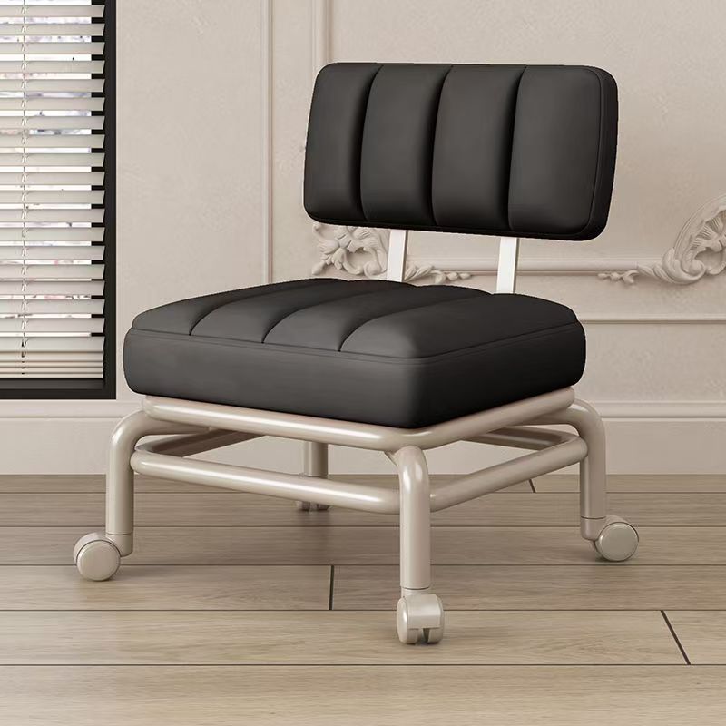 Manufacturer wholesale universal wheel stool pulley square Internet celebrity lazy backrest chair household with wheel shoe change dismantling express