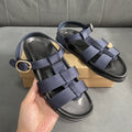 Summer new arrivals: women's satin flat sandals - commute, casual, outdoor, fashionable, thick-soled, color block beach sandals