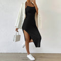 European and american women's clothing  spring new collection: sexy backless slit mini dress - bodycon dress for women